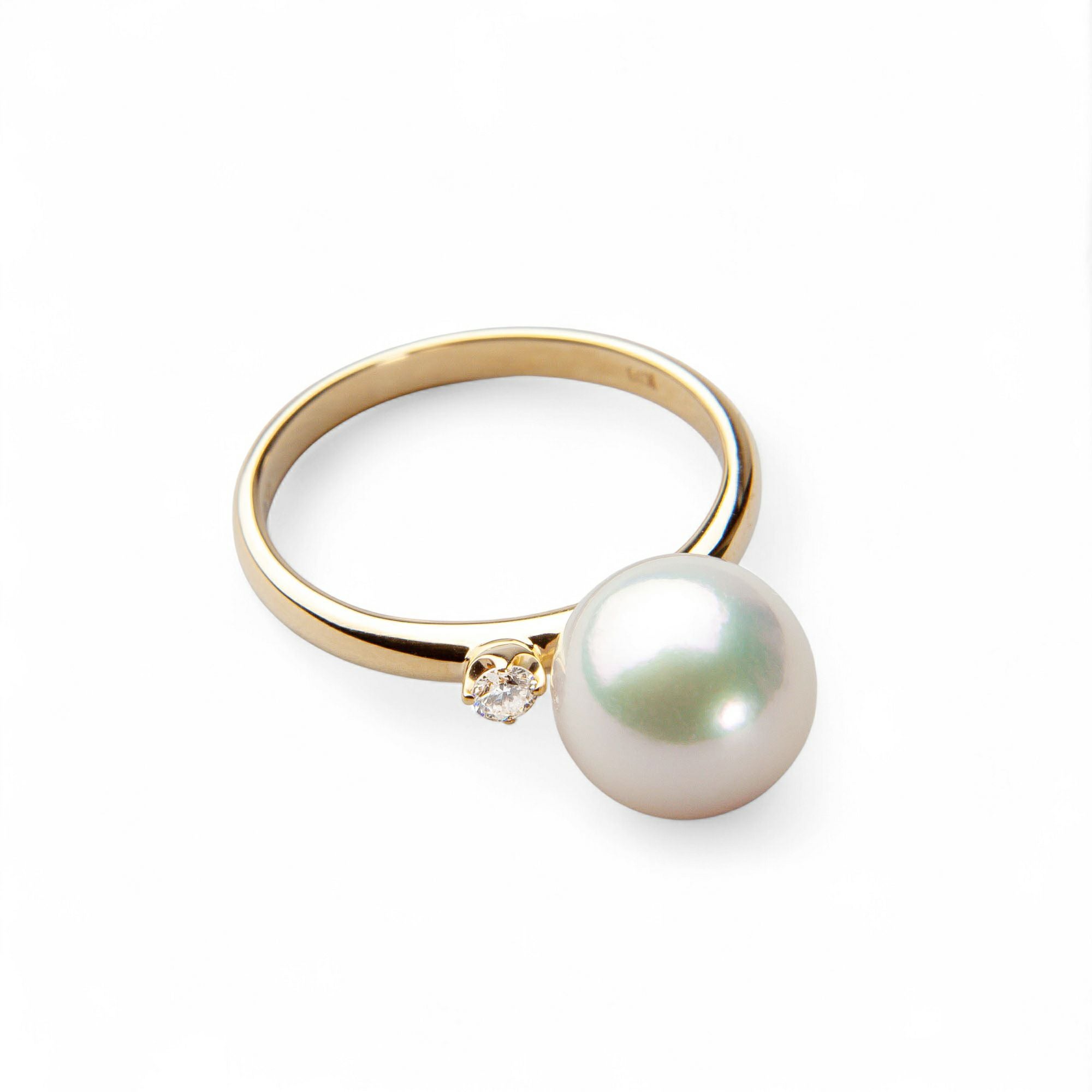 LUXE あこや真珠 リング9.0-9.5mm K18YG | あこや真珠リング