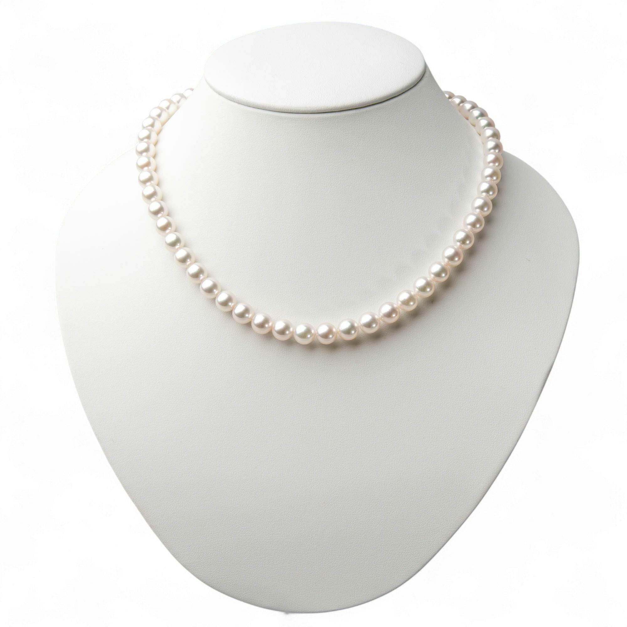 WEB限定】あこや真珠 ネックレスセット 7.5-8.0mm -準花珠- | 7.0-8.0mm