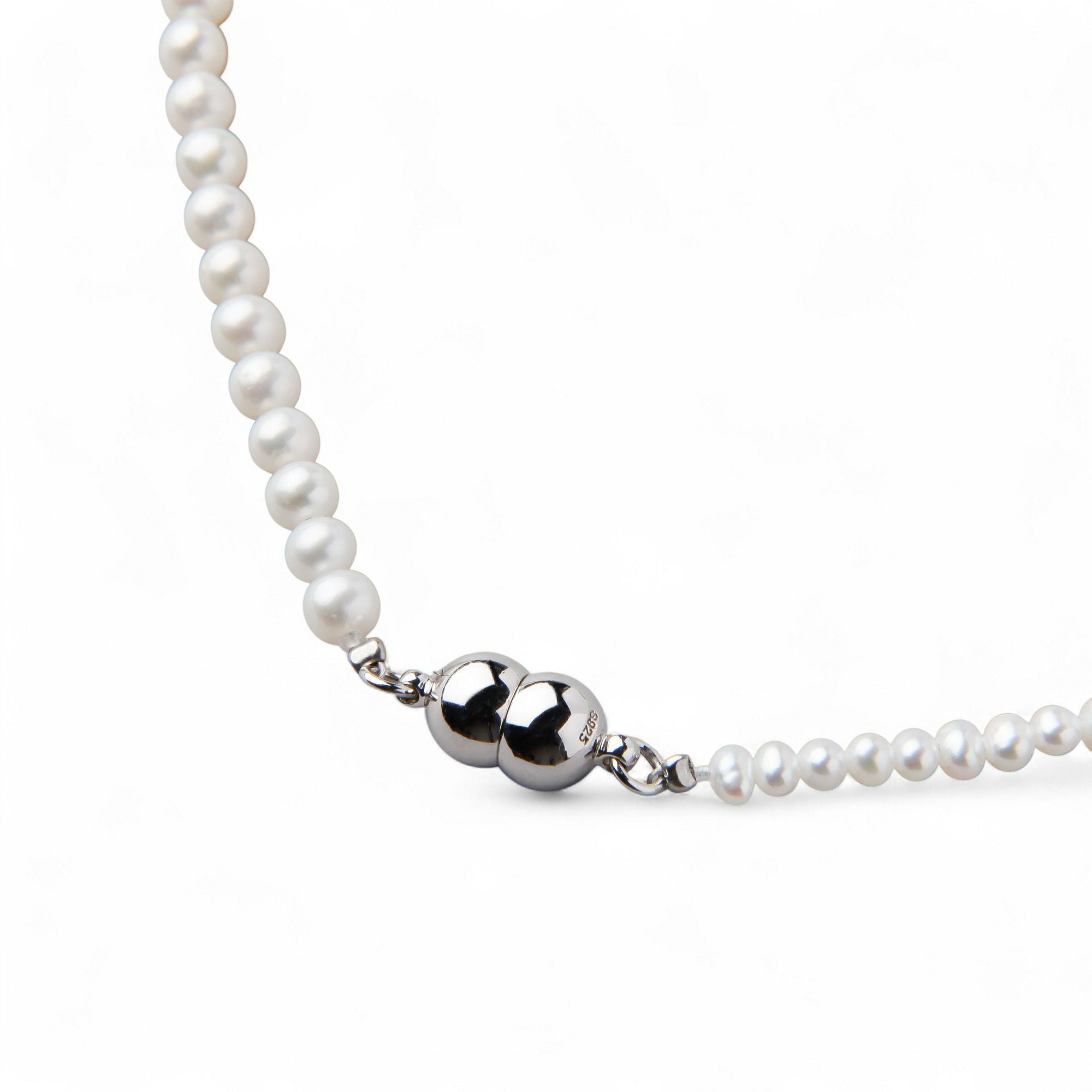 WEB限定】淡水真珠×オパール ロングネックレス 2.5-5.0mm ミックス