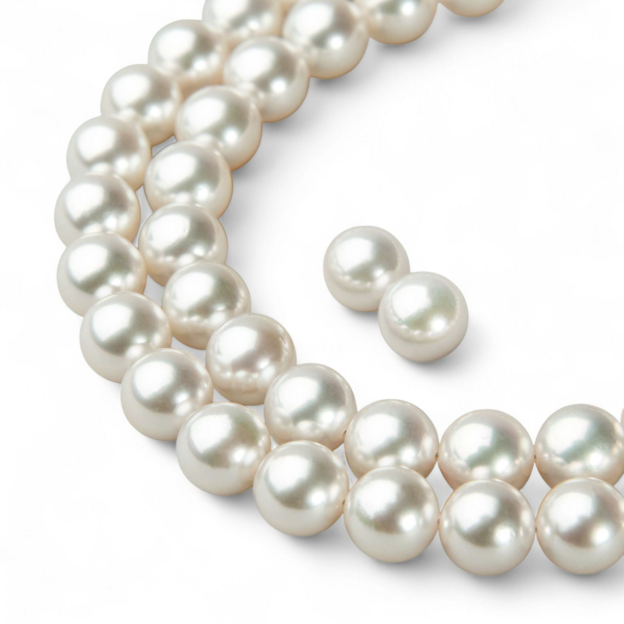 無調色 あこや真珠 ネックレスセット 7.5-8.0mm -準花珠- | 7.0-8.0mm