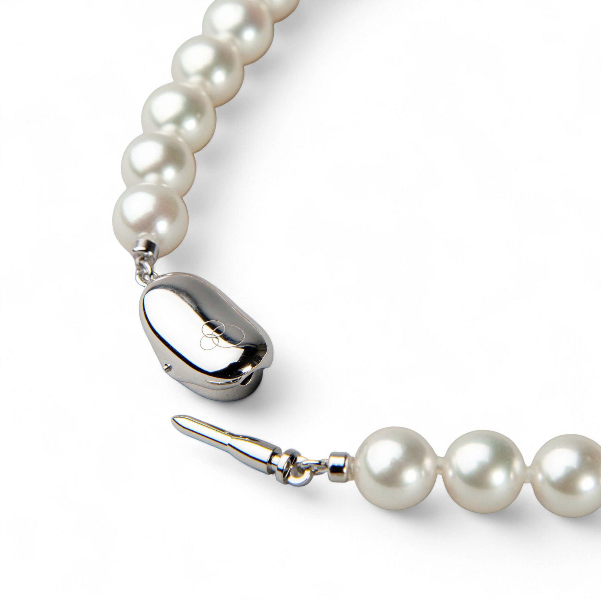 無調色 あこや真珠 ネックレスセット 7.5-8.0mm -準花珠- | 7.0-8.0mm