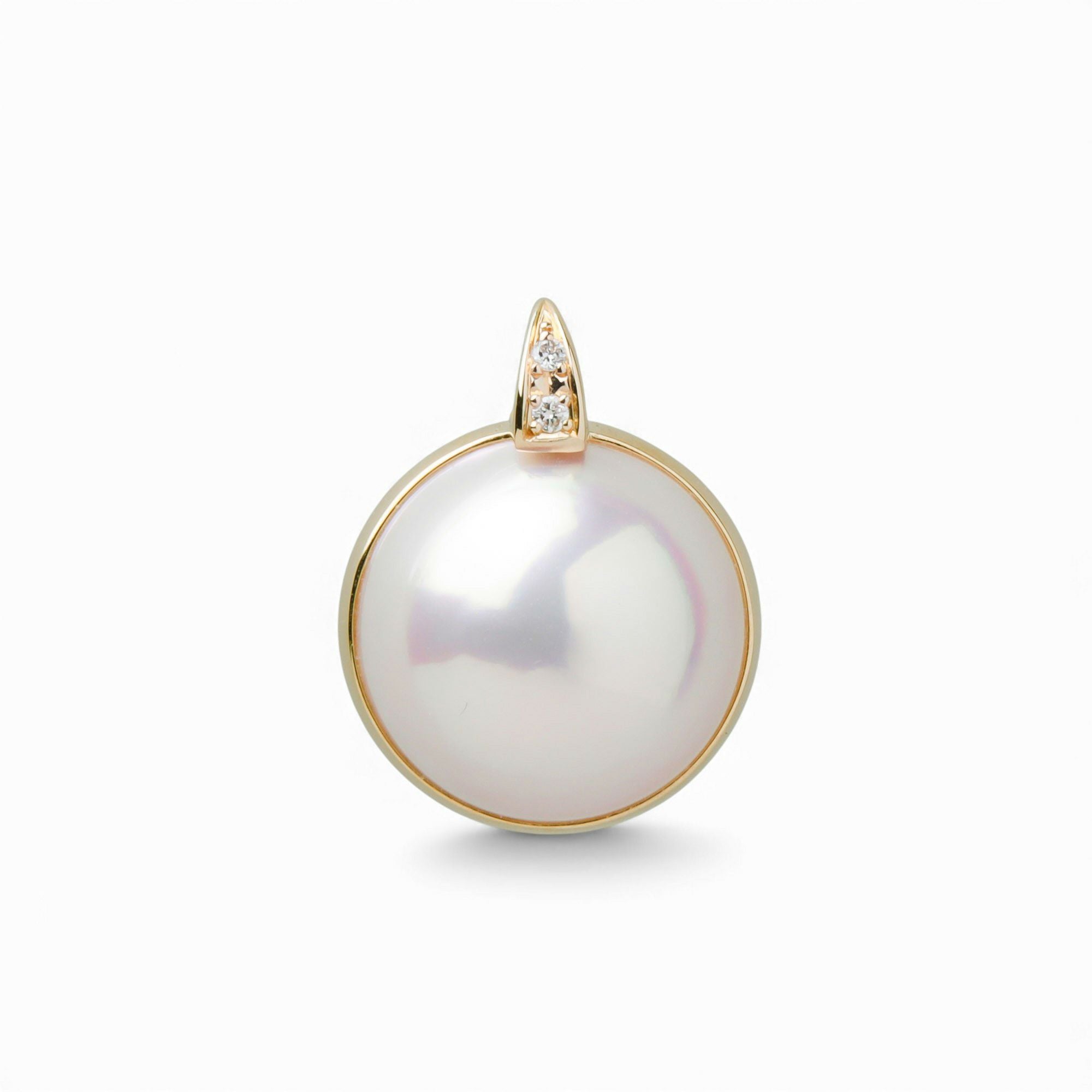 マベ真珠 ペンダントトップ 14mmUP K18YG [WSP] | その他ペンダント