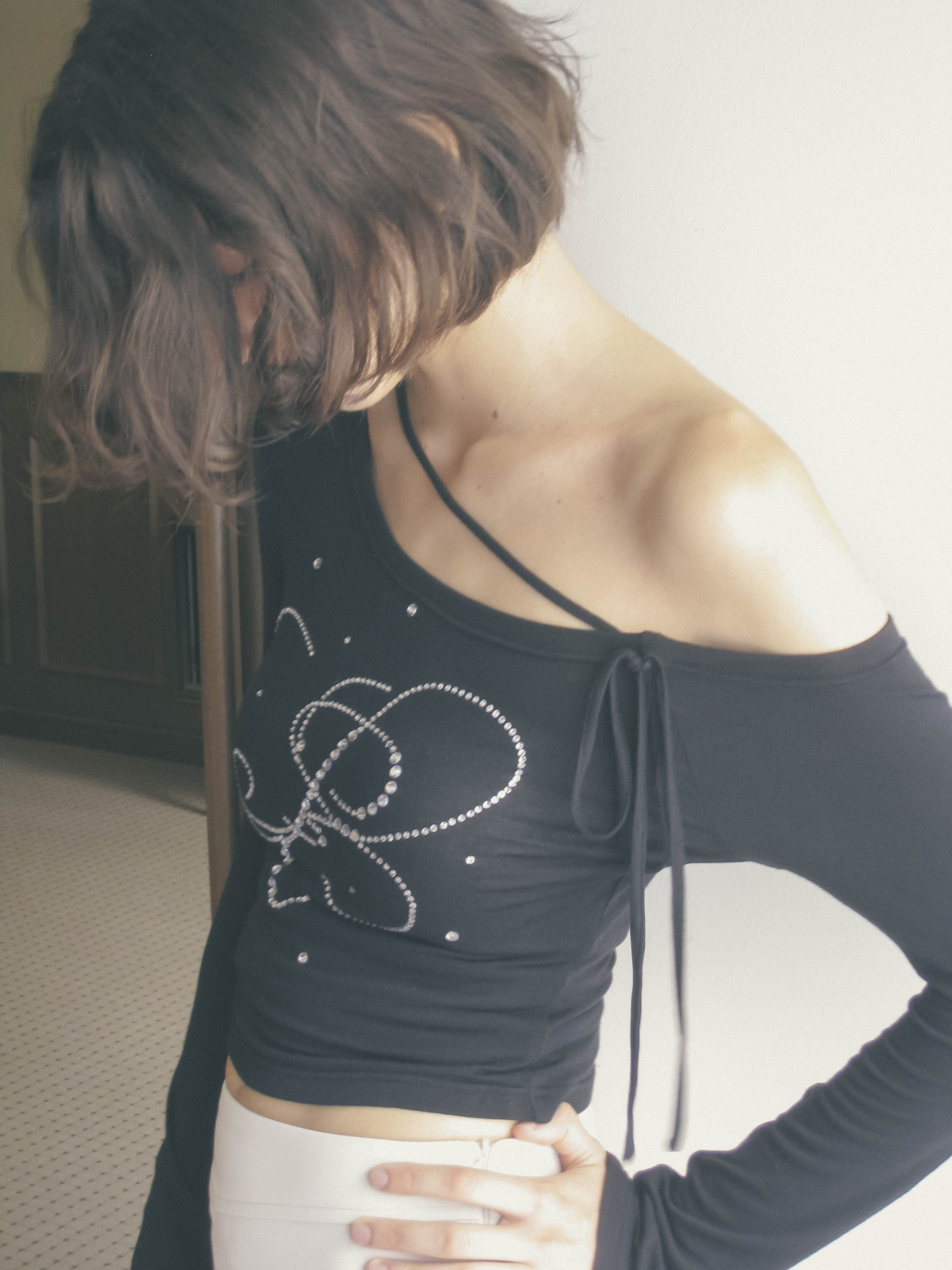 silky oneshoulder tp｜PELLICULE | ぺリキュール