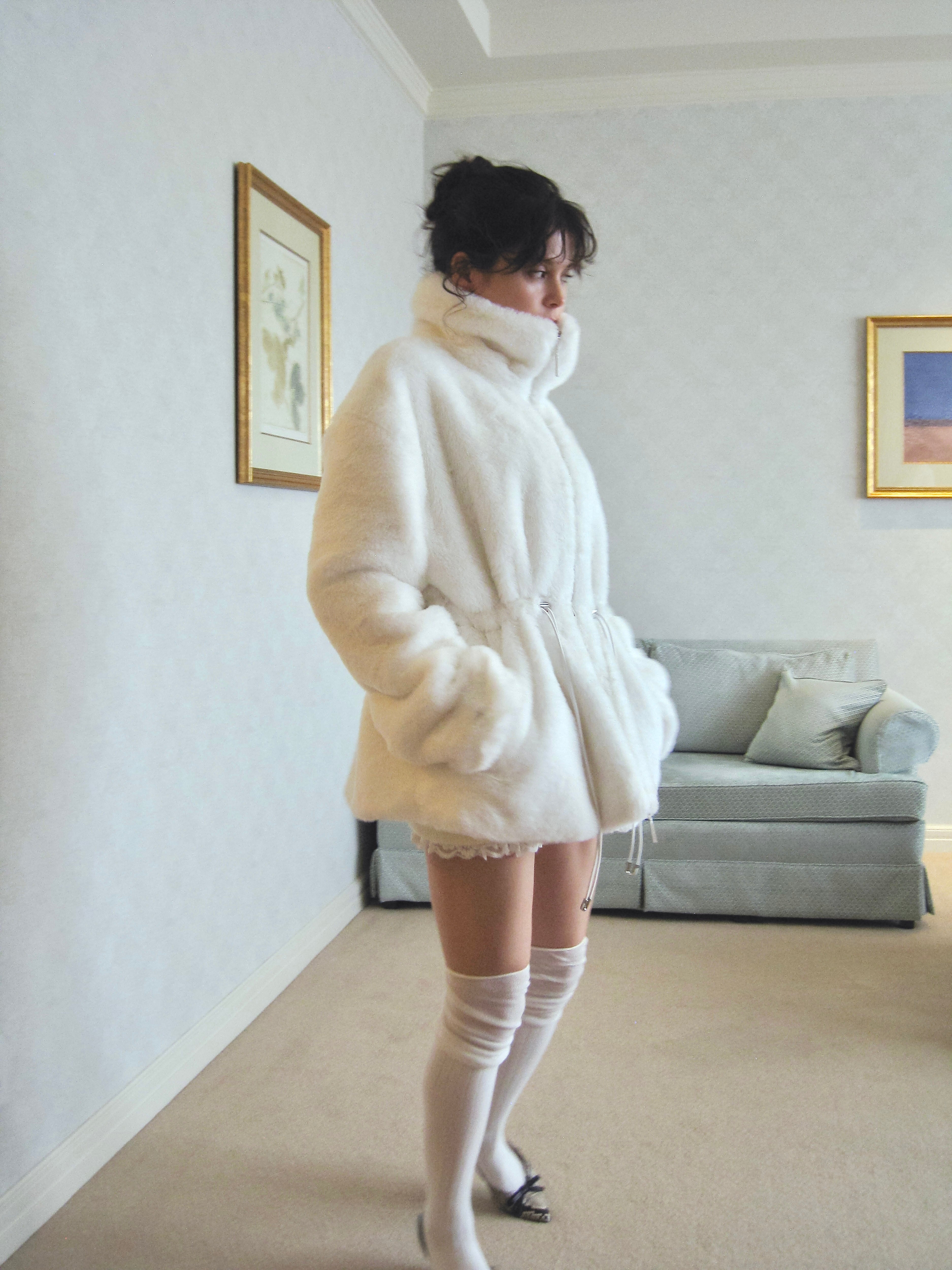 plump fur zip coat｜PELLICULE | ぺリキュール
