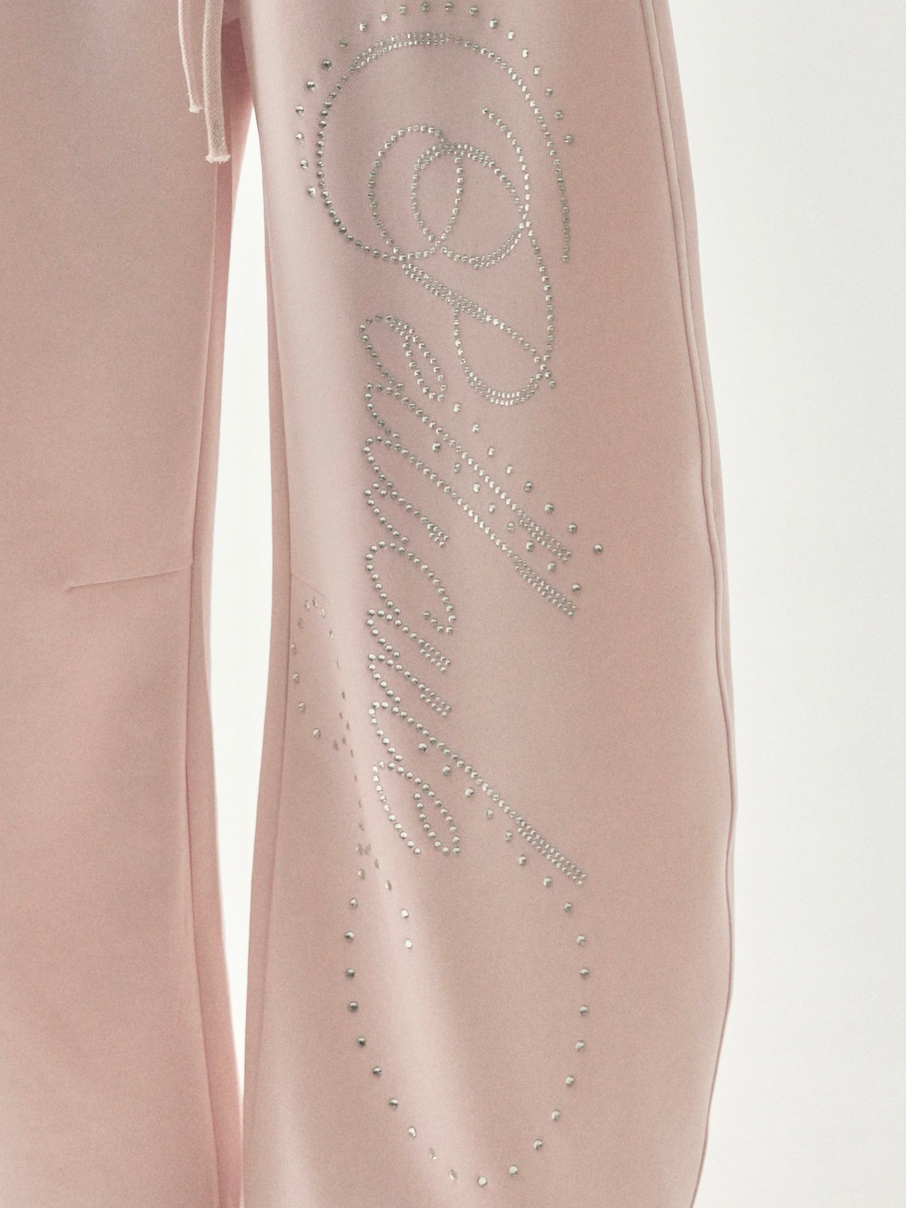 stone-deco sweat pants｜PELLICULE | ぺリキュール