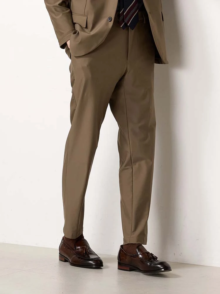 ブラウン TOKYO RUN トリコットジャージ セットアップパンツ ブラウン