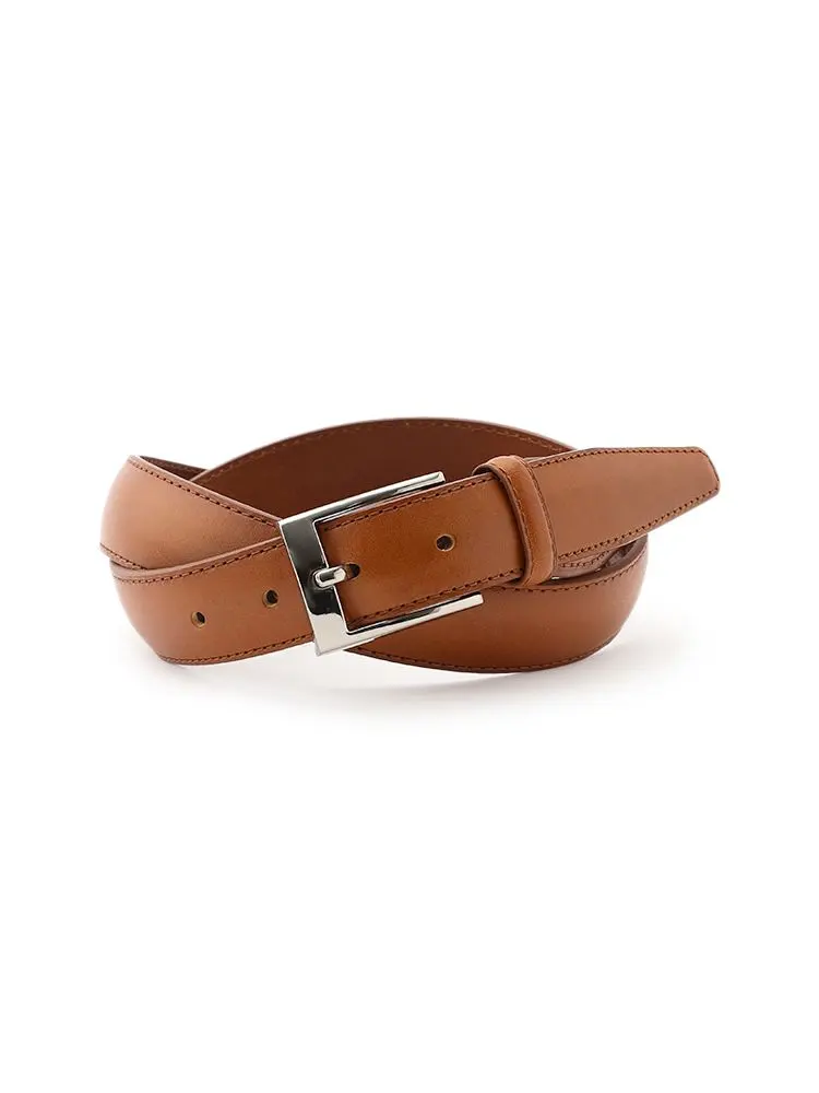 ブラウン 30mmイタリアレザーベルト ブラック/ブラウン | P.S.FA公式通販