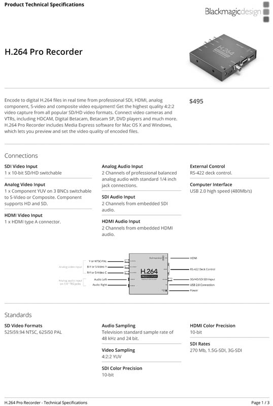 H.264 Pro Recorder – Performance PC