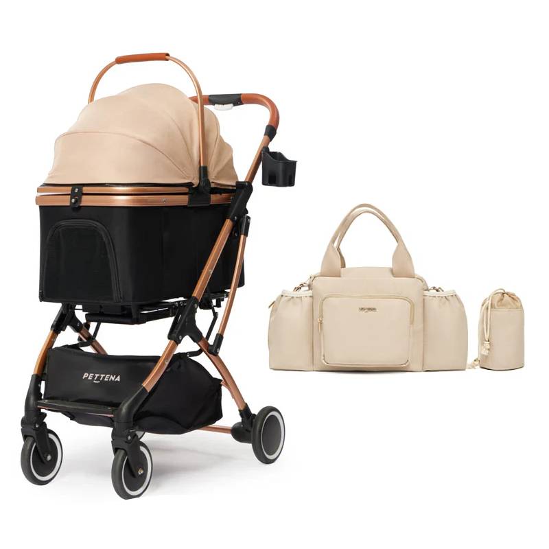 コスパ最強4WAY】KNIGHTペットカート｜多頭飼い・小型犬・中型犬に快適