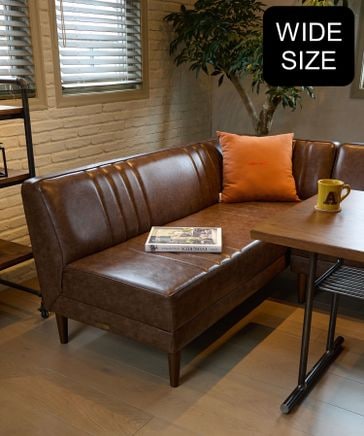 幅165cm］ソファカウチLワイド/クラシックダイナーシリーズ【大型家具