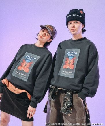 М STRANGER THINGS スウェットプルオーバー オートミール S115246004