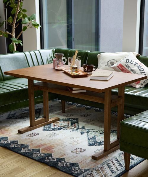 幅120cm］ウッドリビングダイニングテーブル/クラシックダイナー