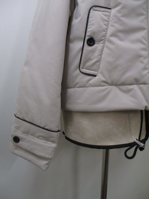 ラリアムー Lallia Mu ラリアムー バイカラーヘムショートフードコート