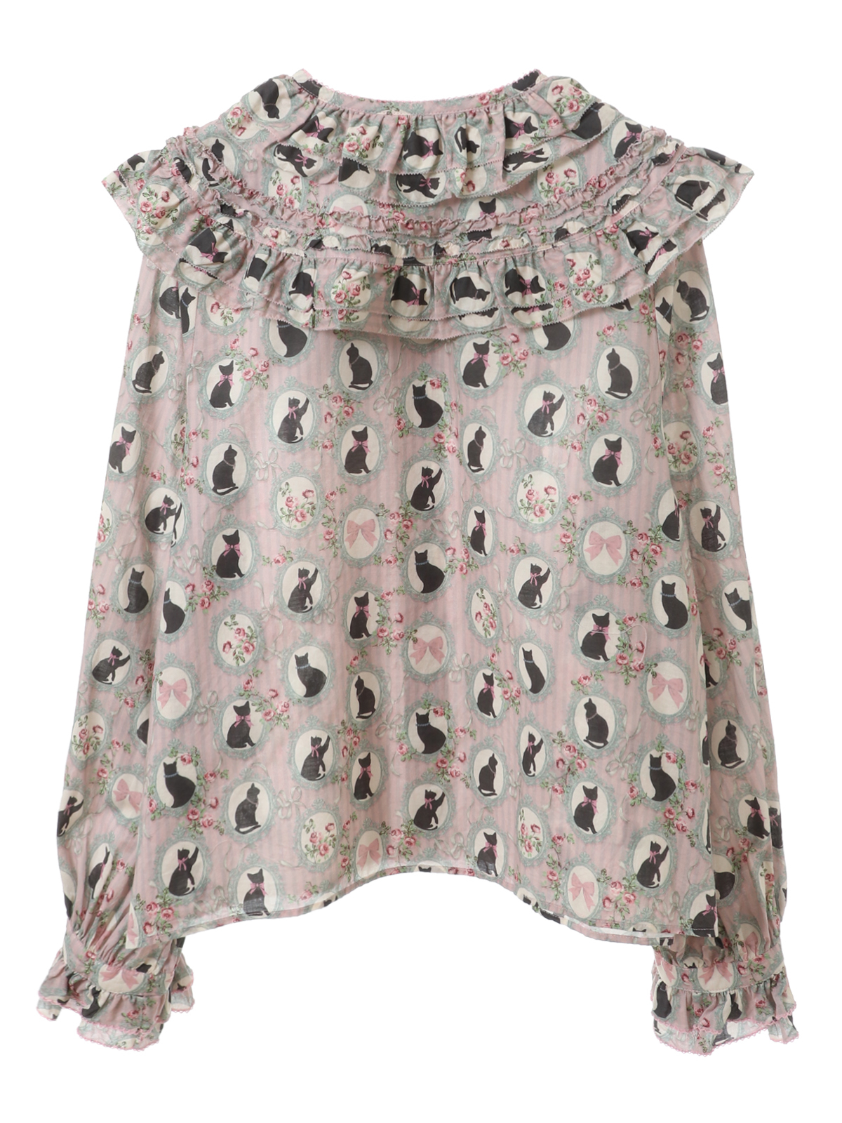 ミラーキャットフリルブラウス｜ピンクハウスオフィシャルオンライン