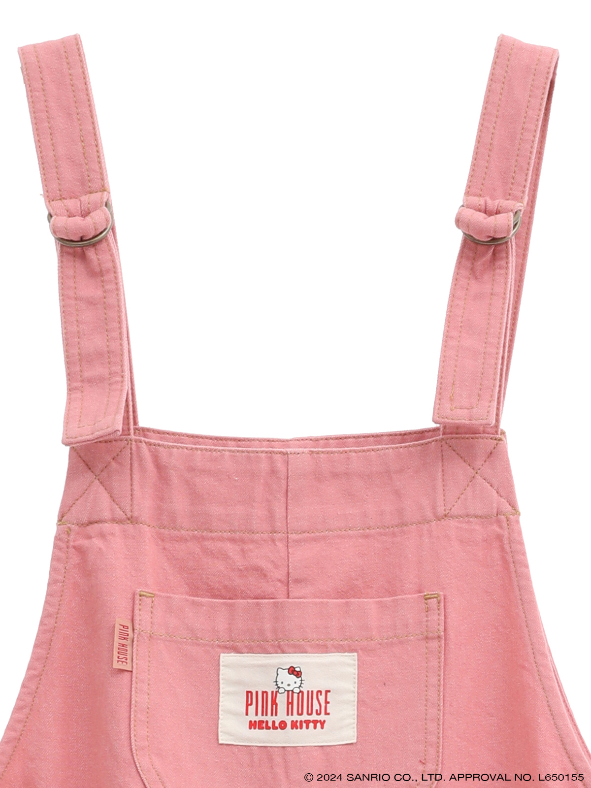 PINK HOUSE×HELLO KITTY ネームワッペン使い サロペット｜ピンクハウス