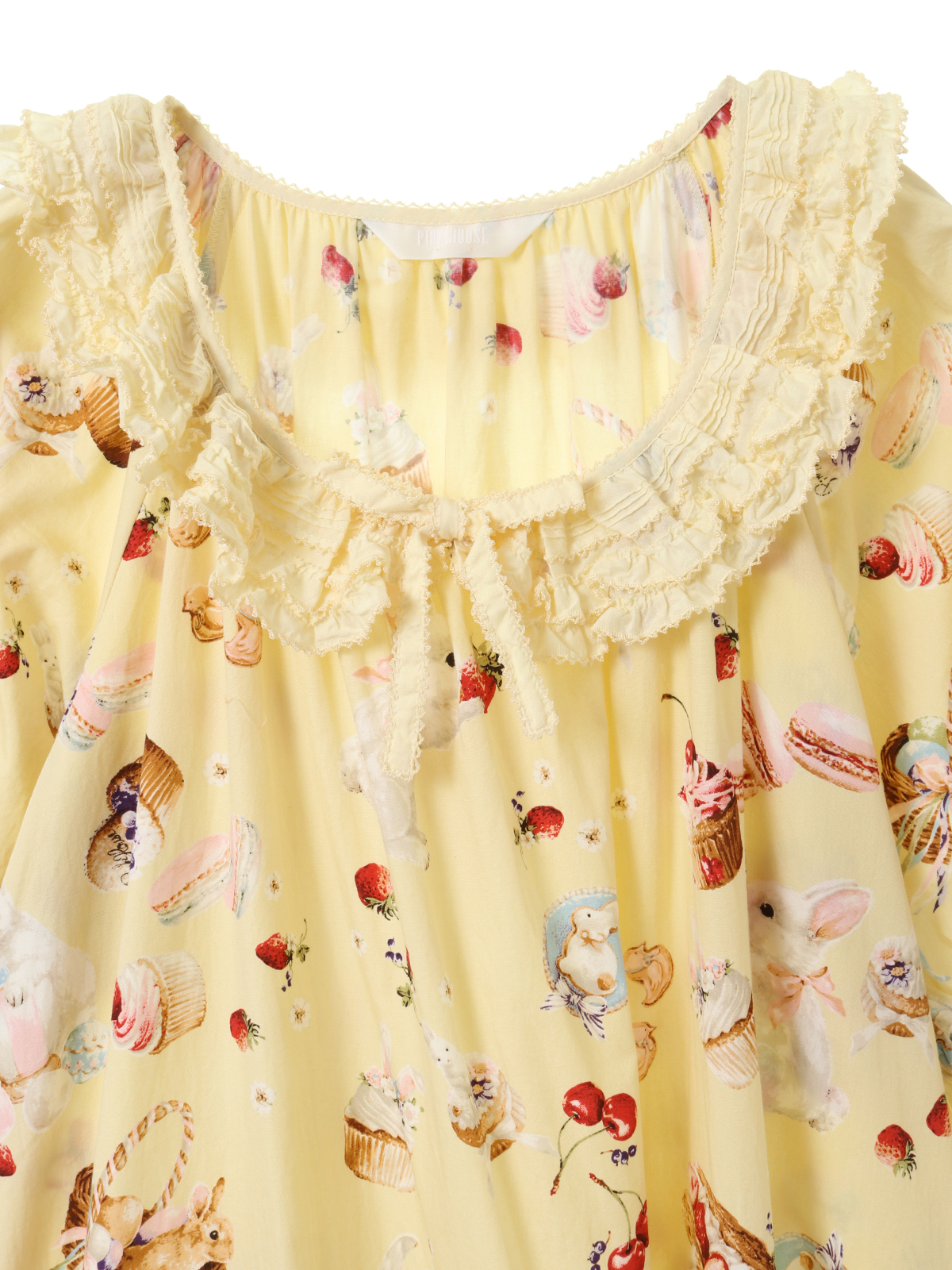 スイーツスプリングバニープリントミディワンピース｜ピンクハウス