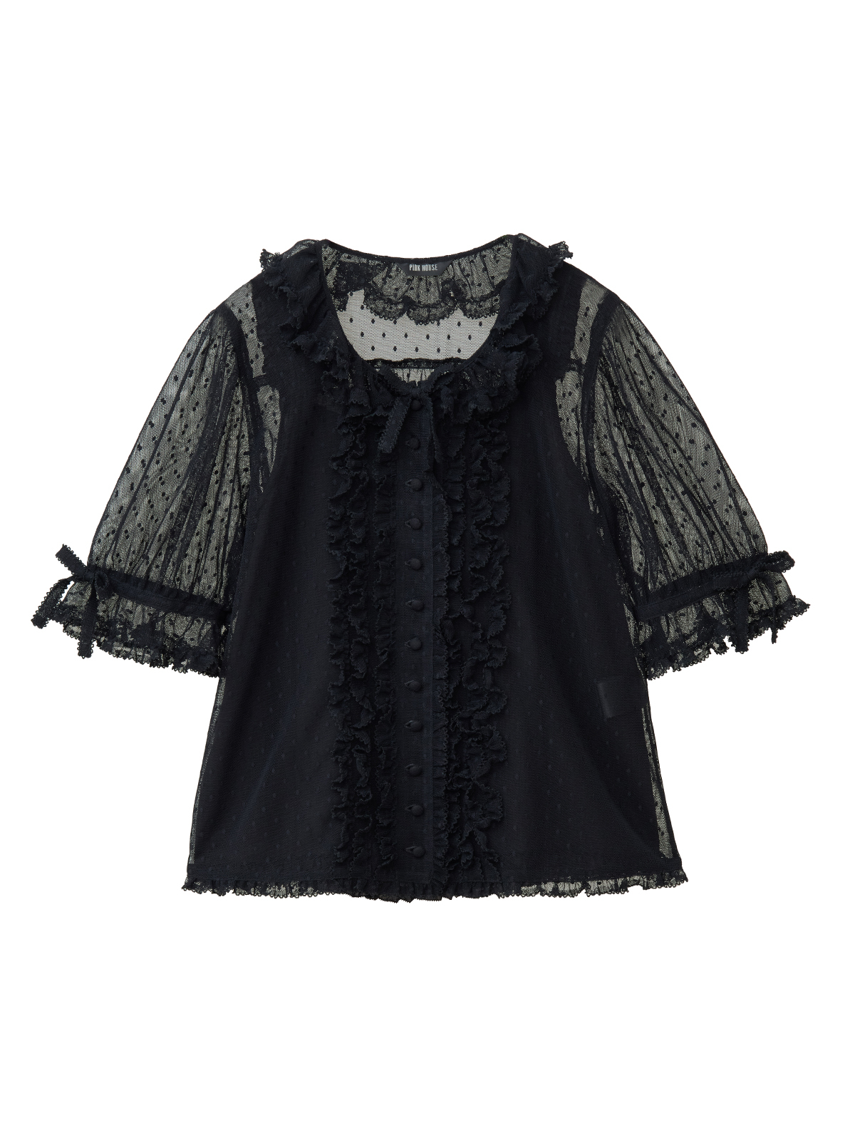 ポルカドットチュールブラウス｜ピンクハウスオフィシャルオンライン