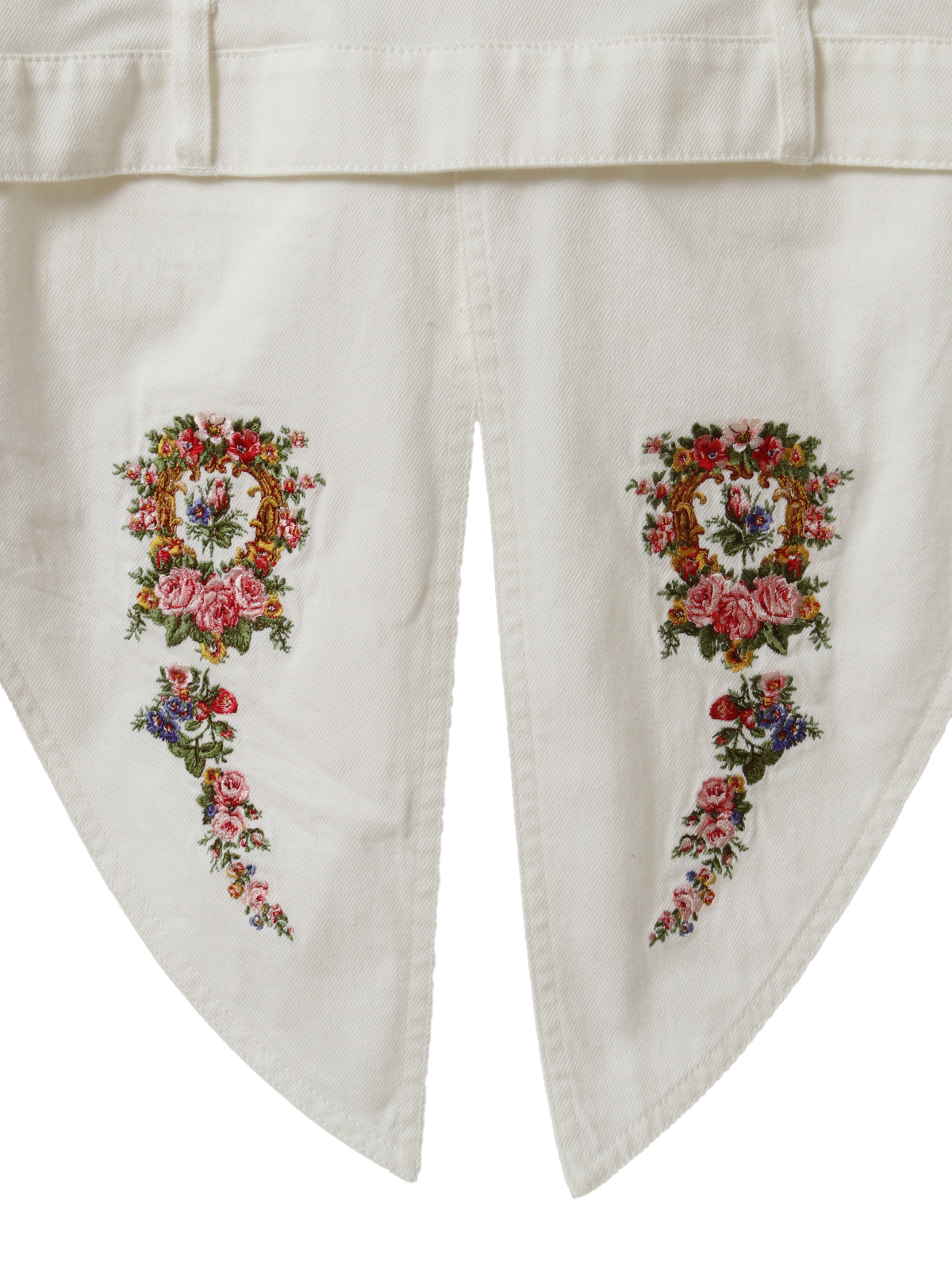 OUTLET】クレストフラワー刺繍使いデニムベスト｜ピンクハウス