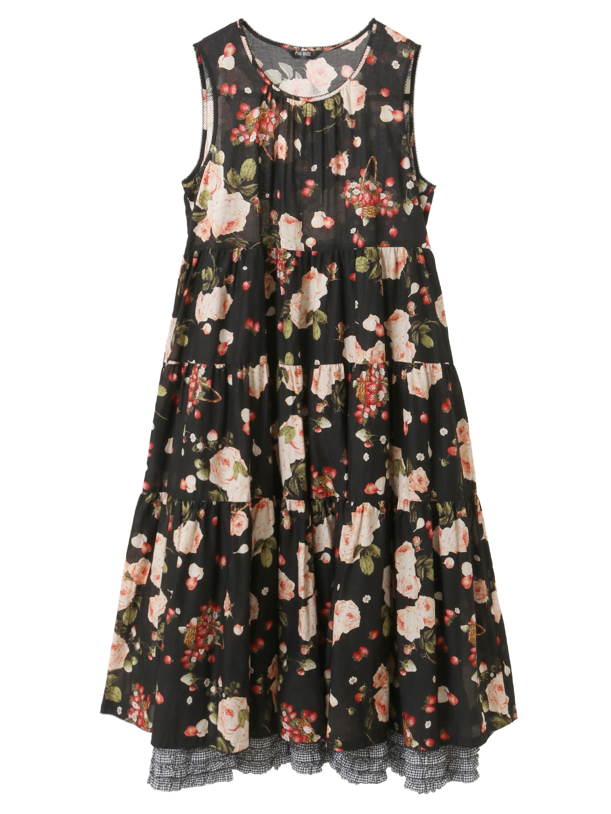 Special item～ストロベリーローズプリントミディワンピース｜ピンク