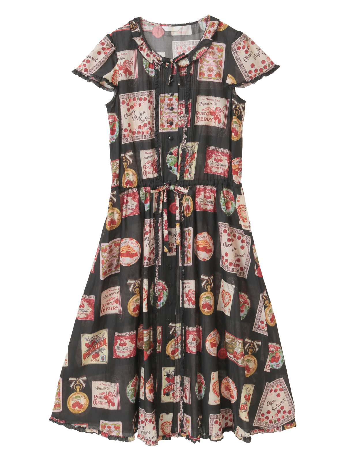 チェリープリントミディワンピース｜ピンクハウスオフィシャル