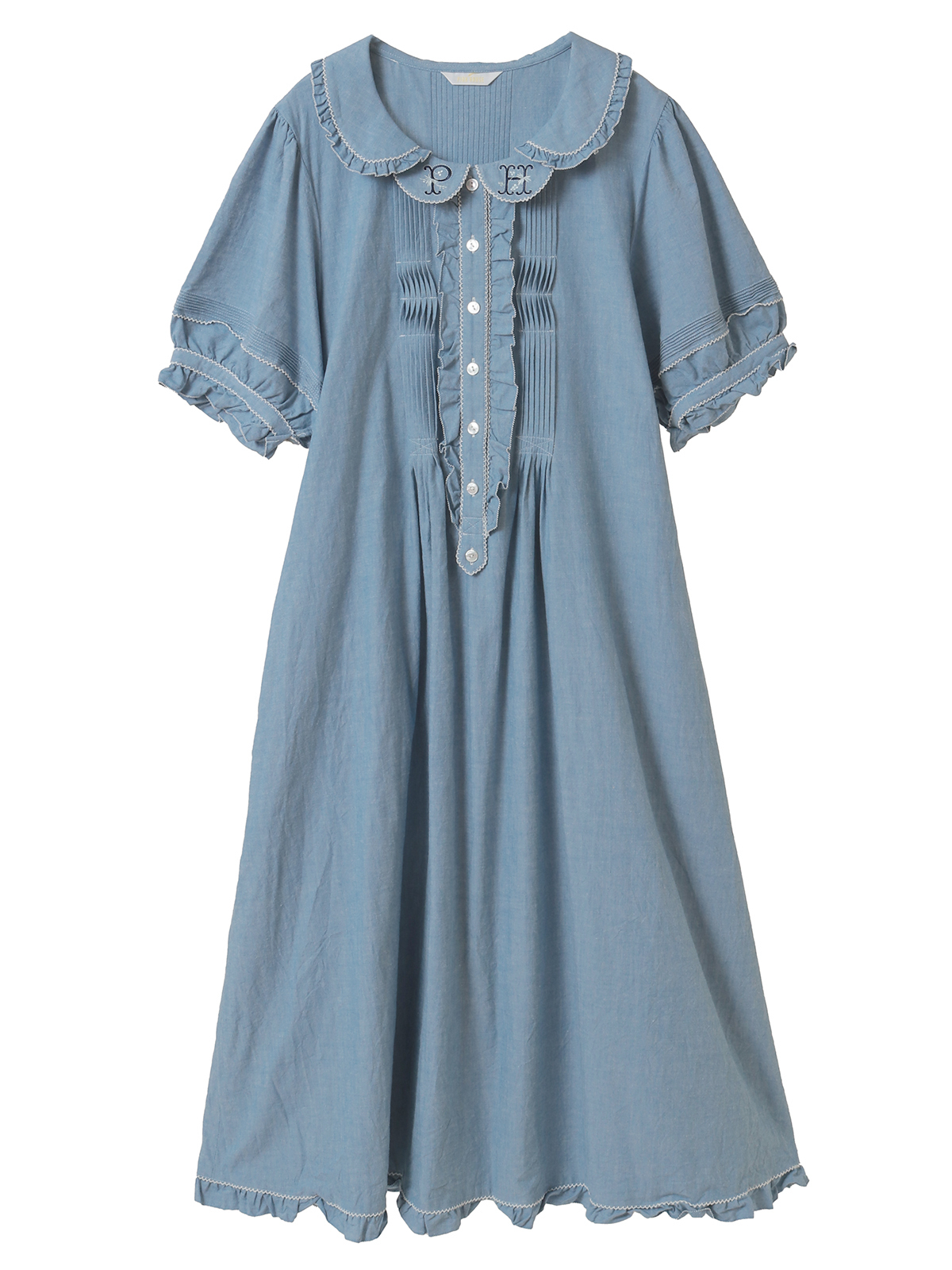 ロゴ刺繍ダンガリーワンピース｜ピンクハウスオフィシャルオンライン