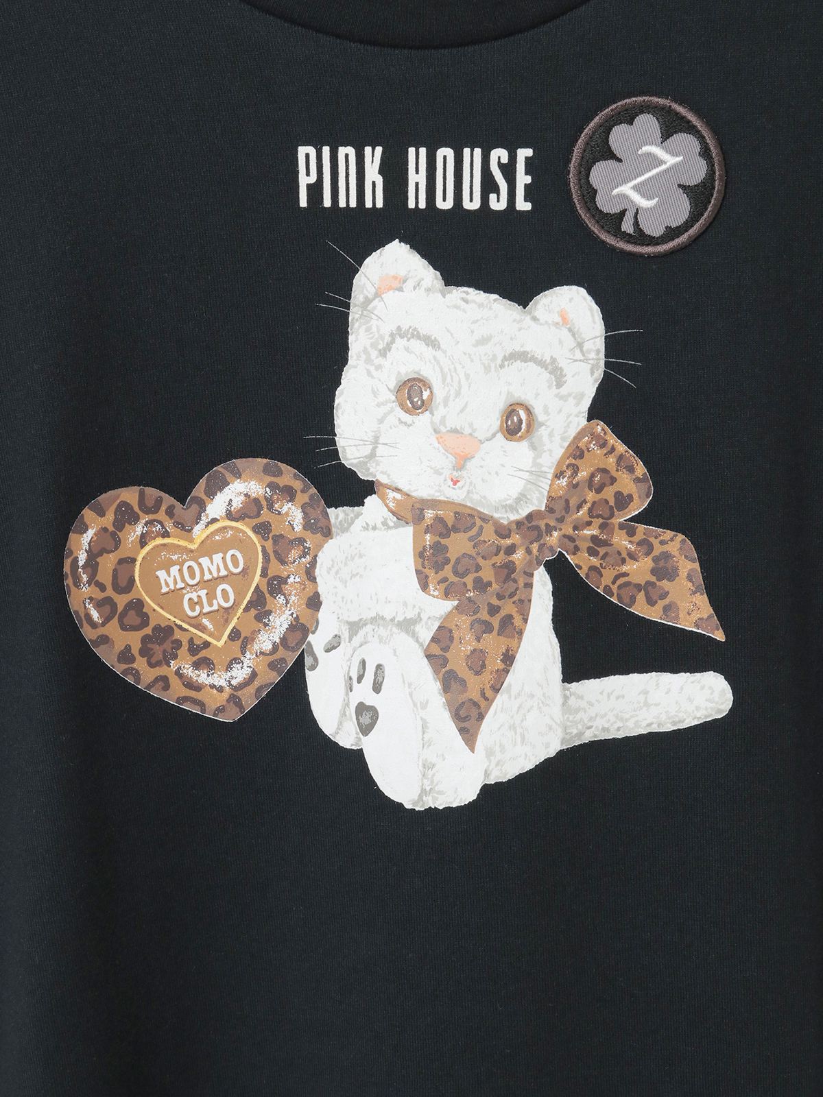 PINK HOUSE×Momoclo テディ＆ネコプリントカットソー｜ピンクハウス