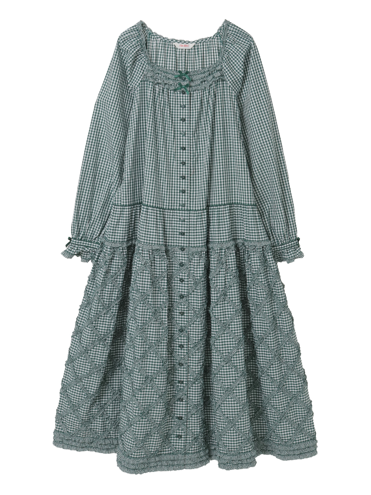 ギンガムチェックミディワンピース｜ピンクハウスオフィシャル