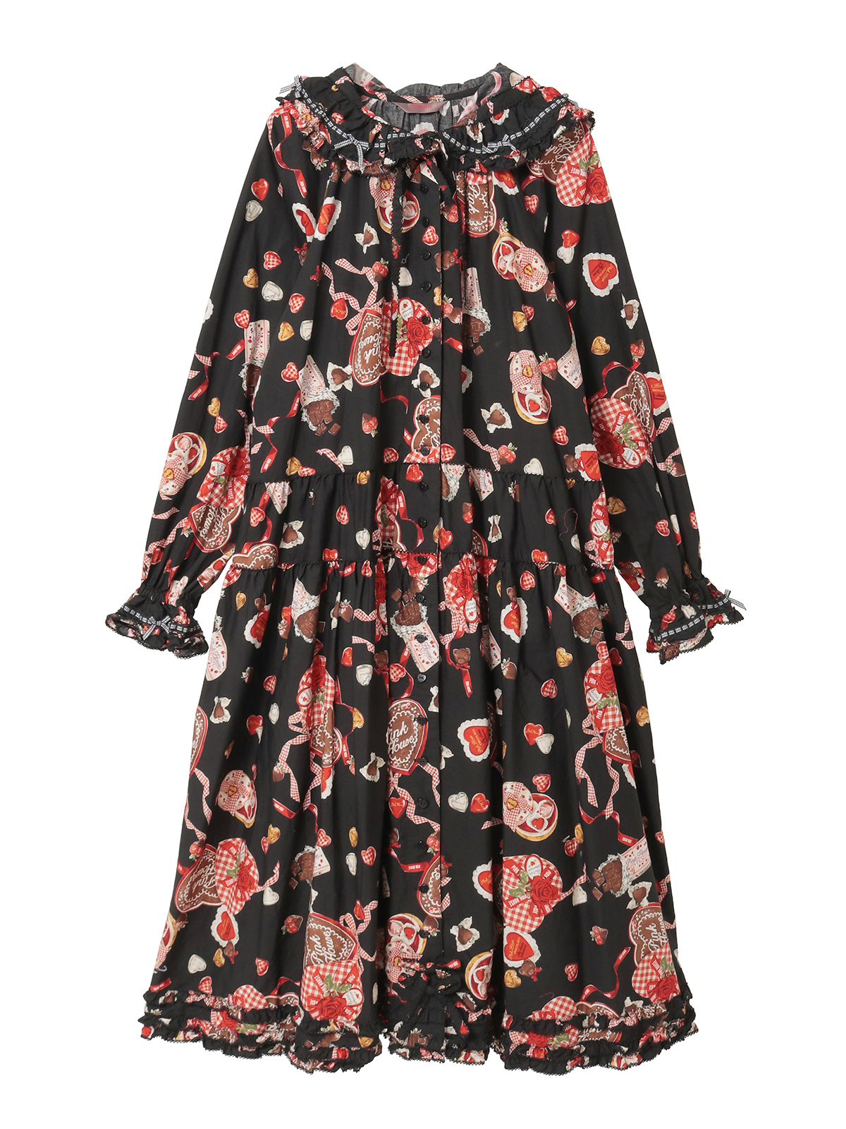 スウィートメモリーズプリントミディワンピース｜ピンクハウス