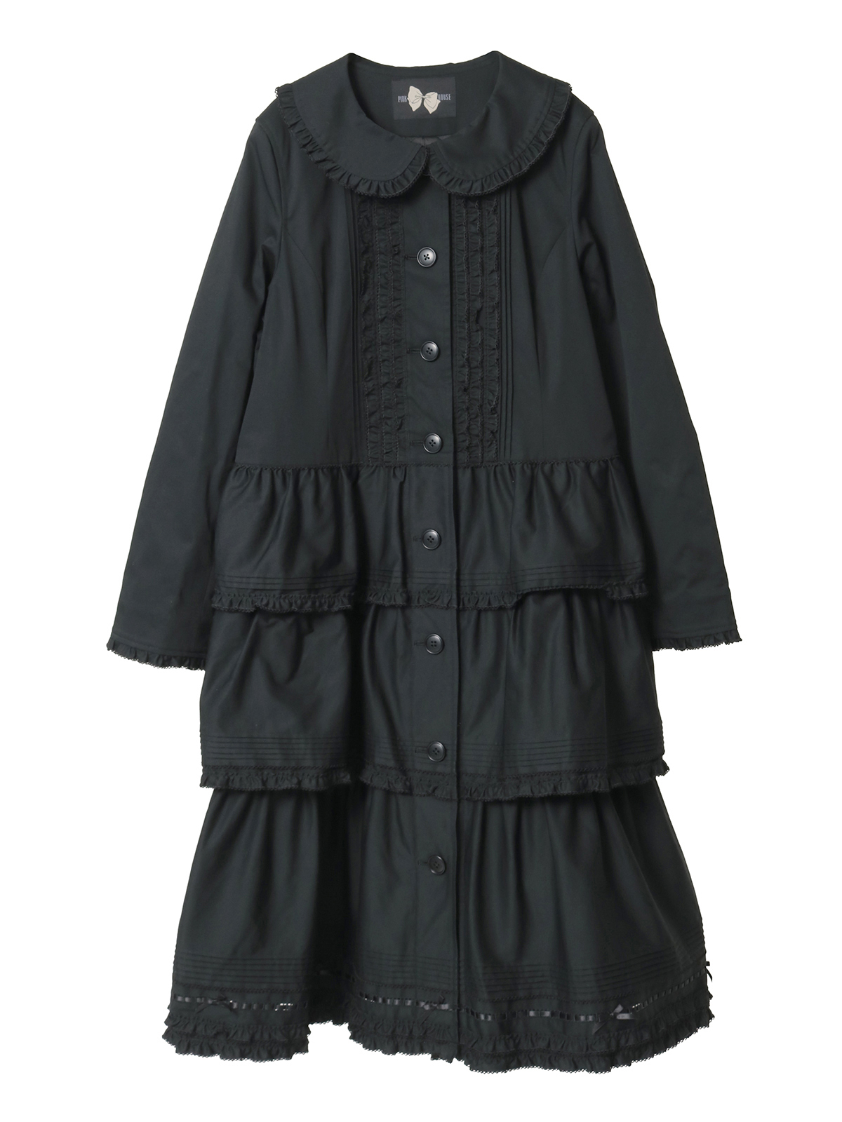 フリル使いティアードコート｜ピンクハウスオフィシャルオンライン