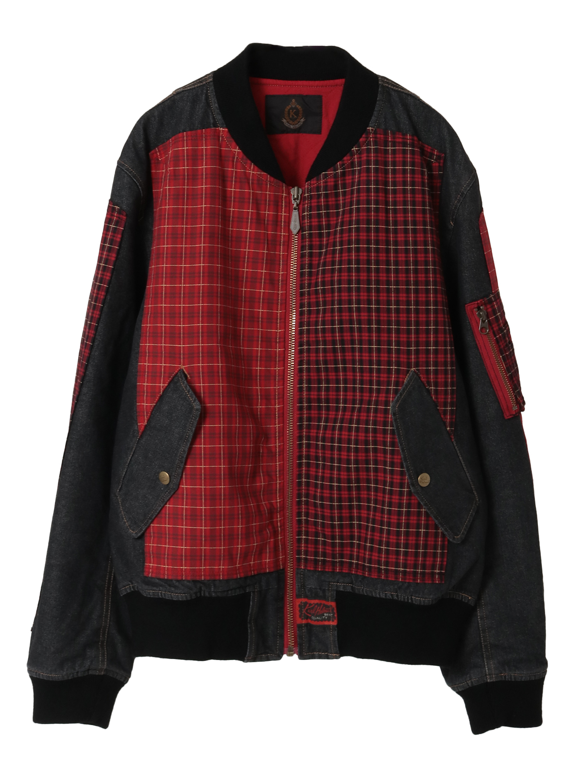 コードチェック使いデニムブルゾン｜ピンクハウスオフィシャル