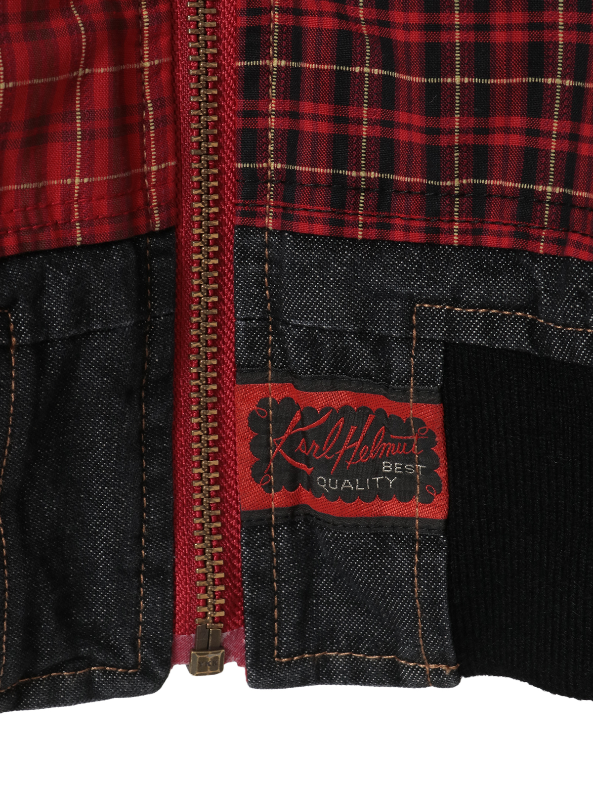 コードチェック使いデニムブルゾン｜ピンクハウスオフィシャル