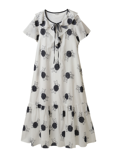 カメリアリボン刺繍ワンピース｜ピンクハウスオフィシャルオンライン