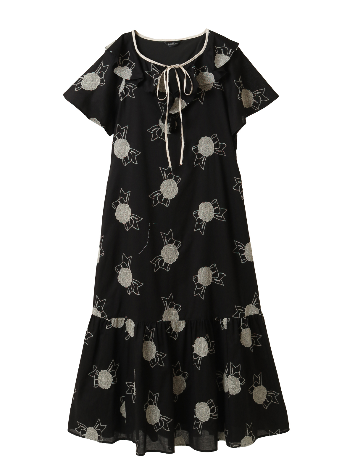 カメリアリボン刺繍ワンピース｜ピンクハウスオフィシャルオンライン