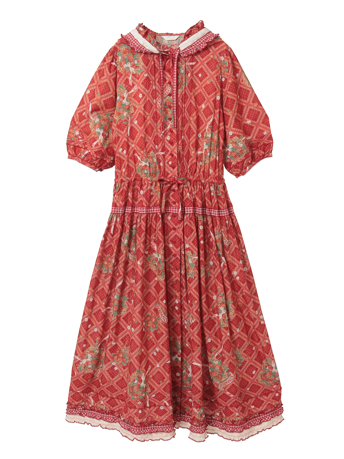 苺リースプリントパッチワークワンピース｜ピンクハウスオフィシャル