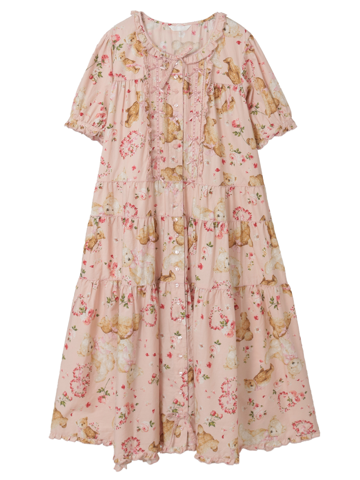 テディローズプリントミディワンピース｜ピンクハウスオフィシャル