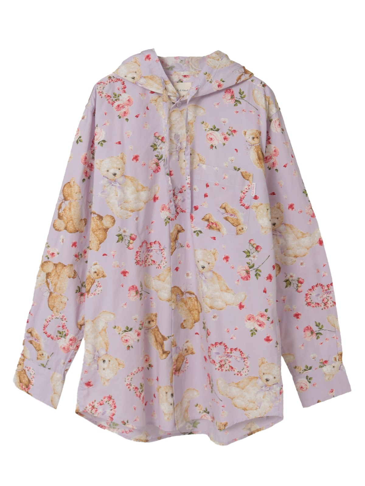 テディローズプリントフードブラウス｜ピンクハウスオフィシャル