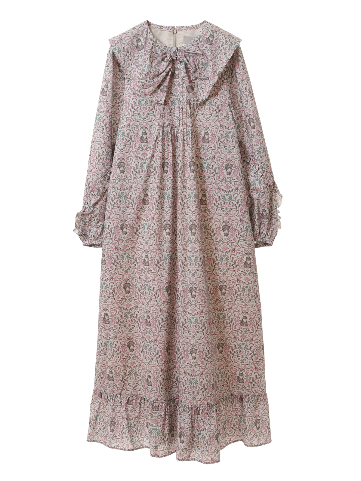 ダマスクキャットptリボンカラーワンピース｜ピンクハウスオフィシャル