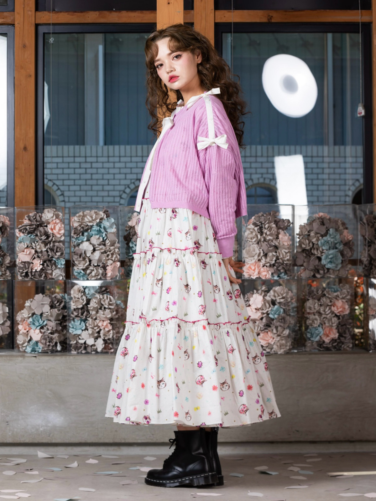 アイレットリボンカーディガン｜ピンクハウスオフィシャルオンライン