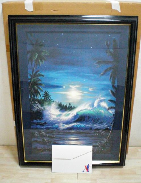 ラッセンマウイムーンⅡ 手彩色 キャンバスエディション □ラッセン