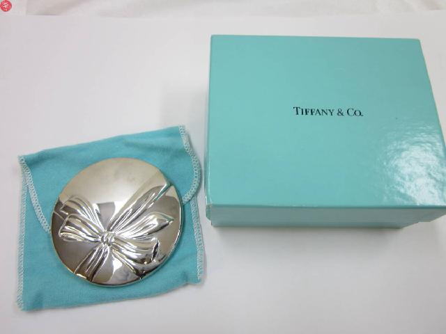 Tiffany&Co. ティファニー リボンモチーフ 手鏡 ハンドミラー