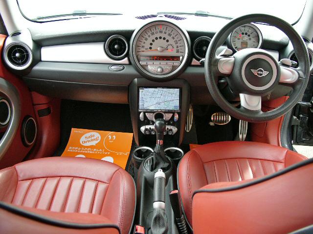 ミニ MINI クーパーS ワンオーナー 禁煙車 整備記録簿 本革シート