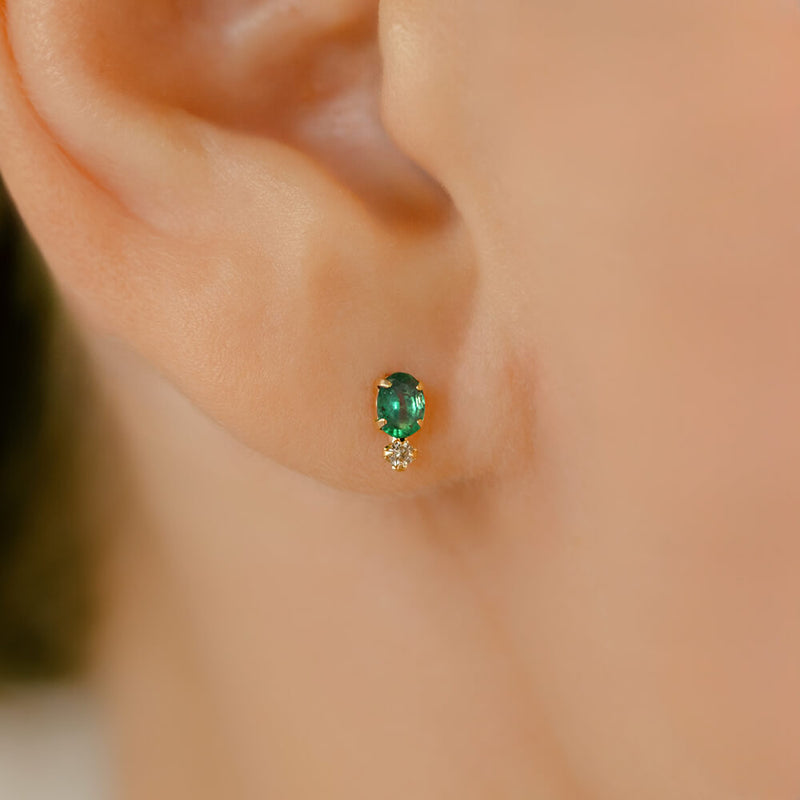 K18 天然カラーストーン 軟骨ピアス – PICOLLET