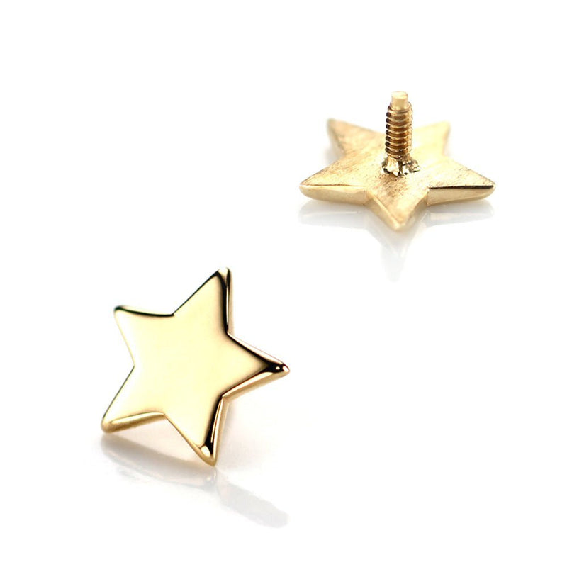 星のボディピアス│K10 スターモチーフ 軟骨ピアス – PICOLLET