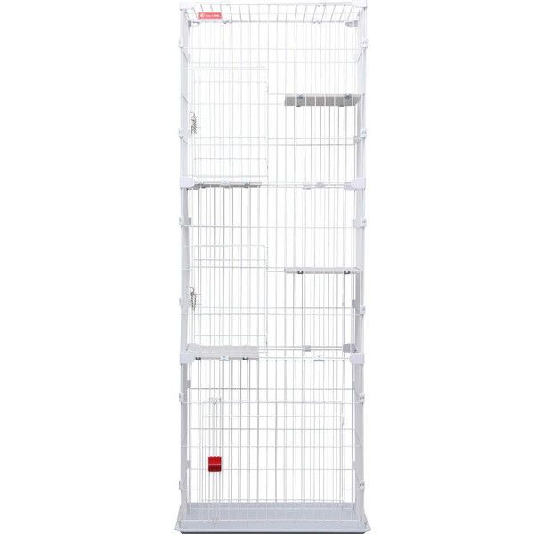 アイリスオーヤマ スリムキャットケージ 3段 PSCC-753 (キャットタワー