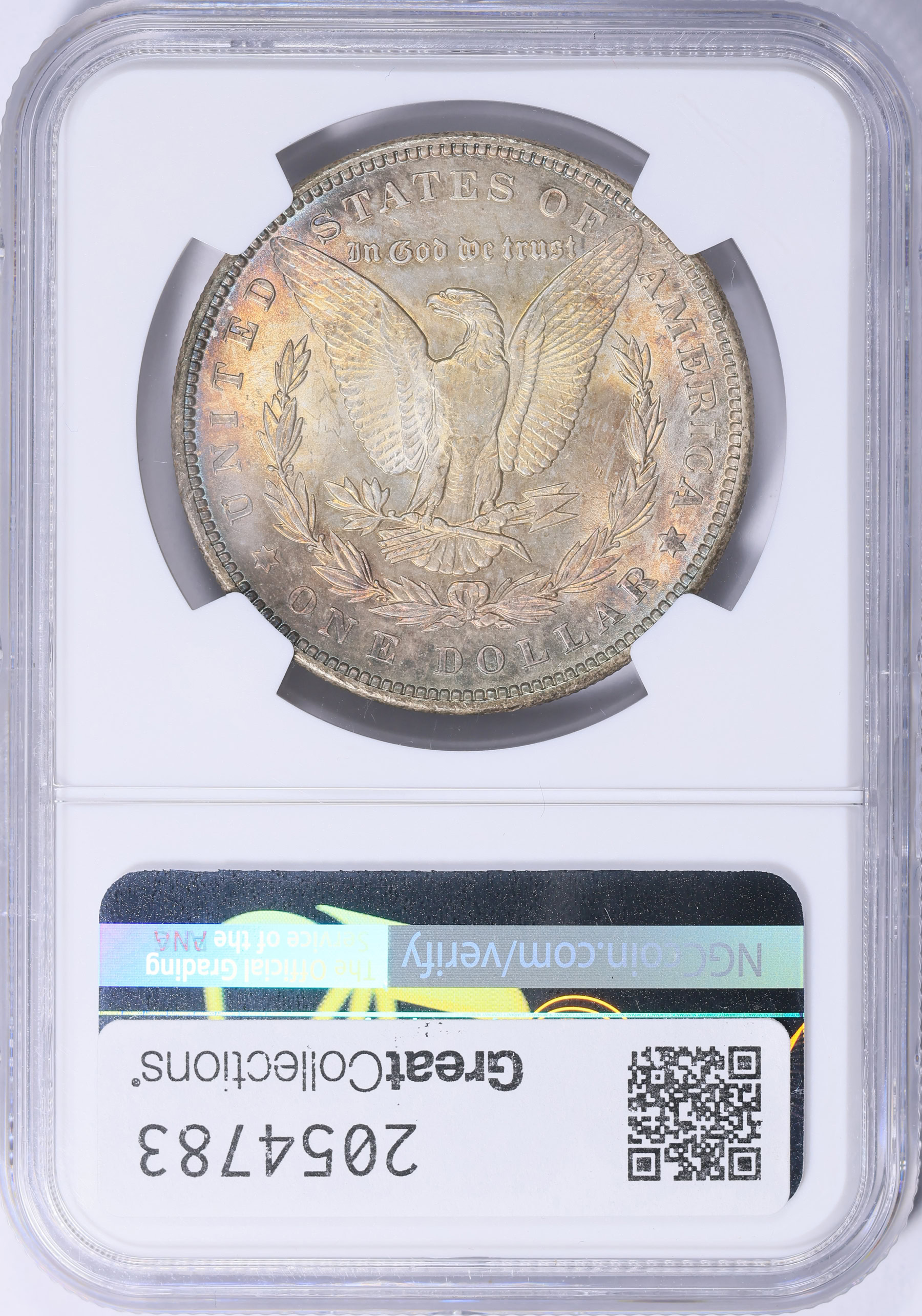 1891 Morgan Silver Dollar NGC MS-65 (Toned) (Item 2054783