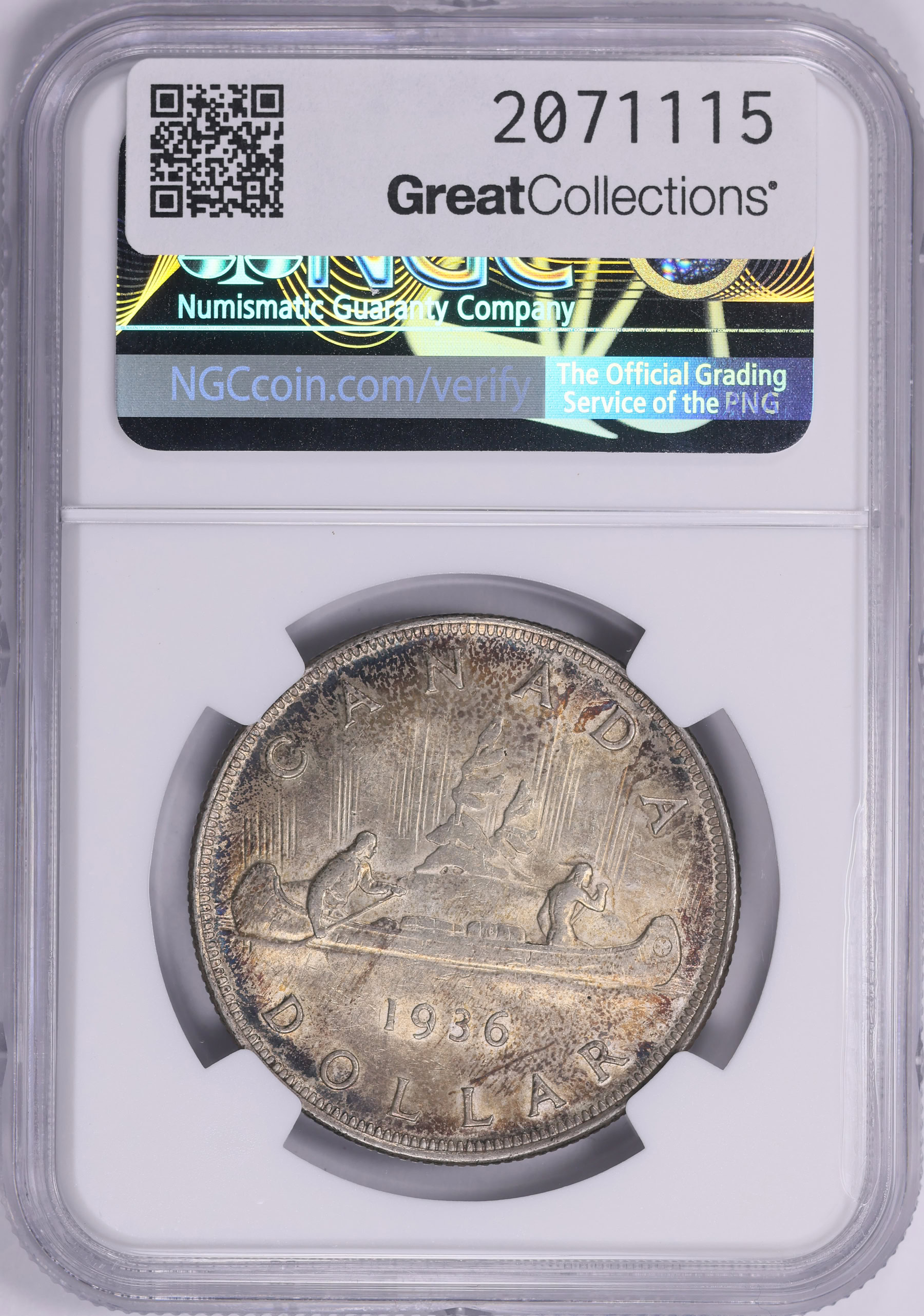 Canada 1936 Silver Dollar KM-31 NGC AU-55 (Item 2071115