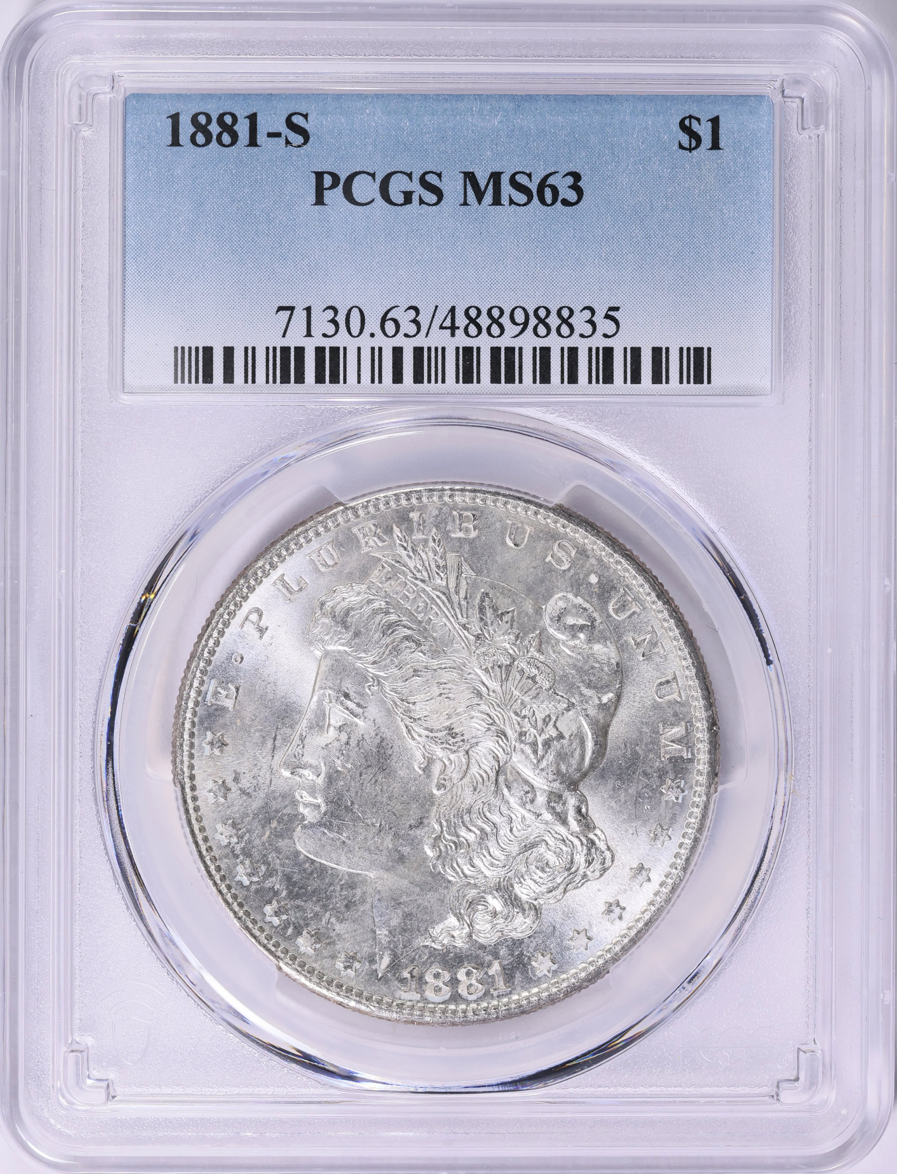 1881-S Morgan Silver Dollar PCGS MS-63 (Item 2082723