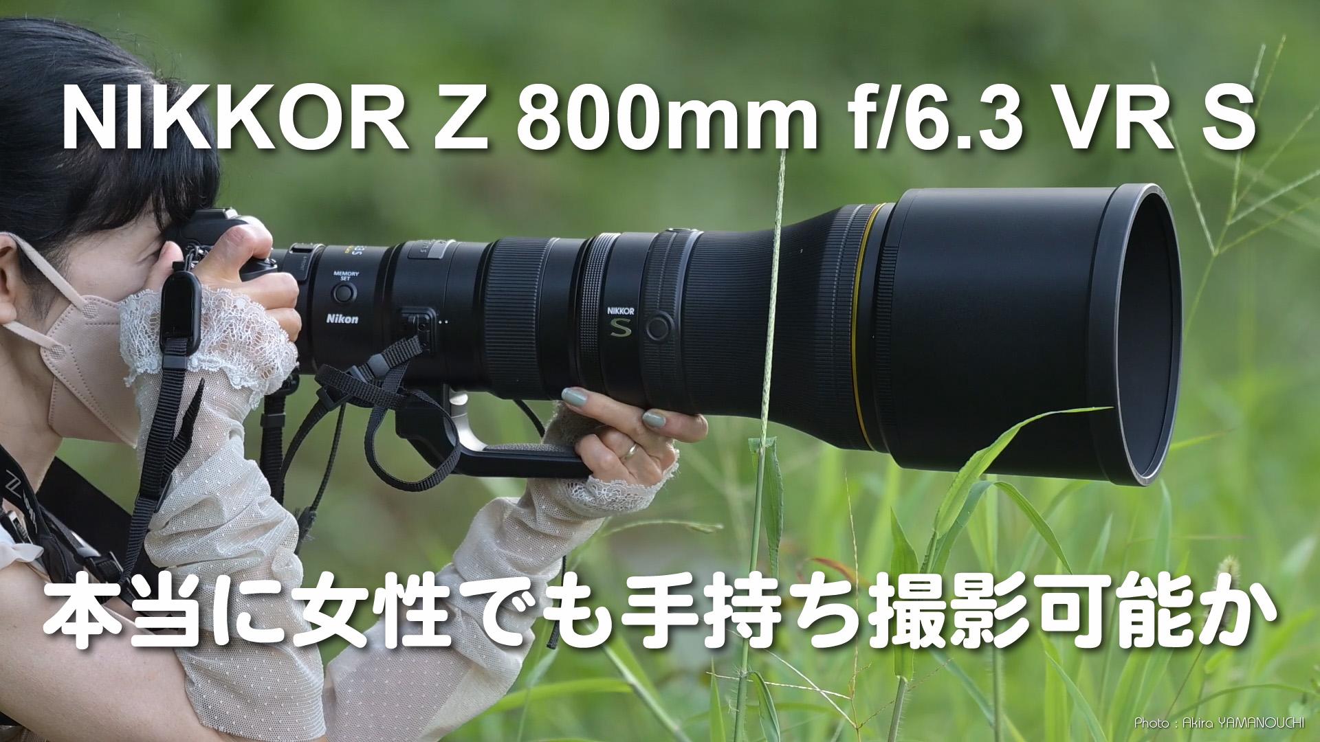 Nikon Z50＋NIKKOR Z800mm F6.3 VR S レビュー：女性でも扱えるか