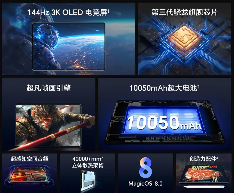 HONOR Pad GT Pro 発表、Snapdragon 8s Gen 3搭載タブレット | phablet