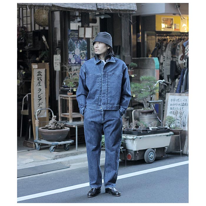 サウザンズ 1000S インビジブル プリーツデニムジャケット INVISIBLE